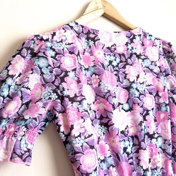 H&M Floral Ruffle Mini Dress - Picture 12 of 16